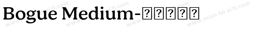 Bogue Medium字体转换